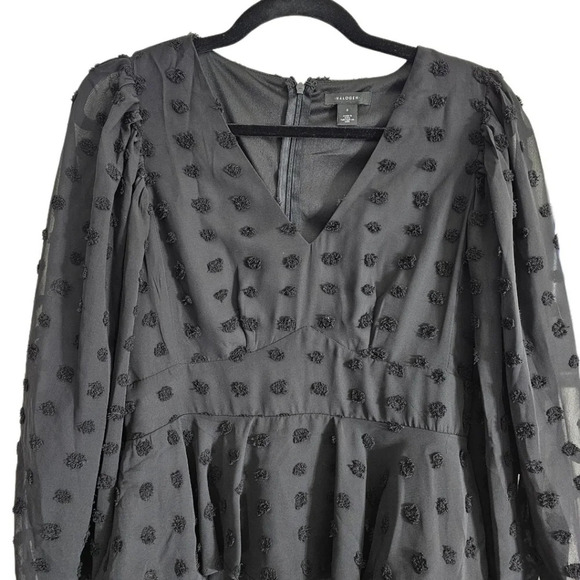 Halogen Dot Tiered Ruffle Long Sleeve Dress - Picture 4 of 10